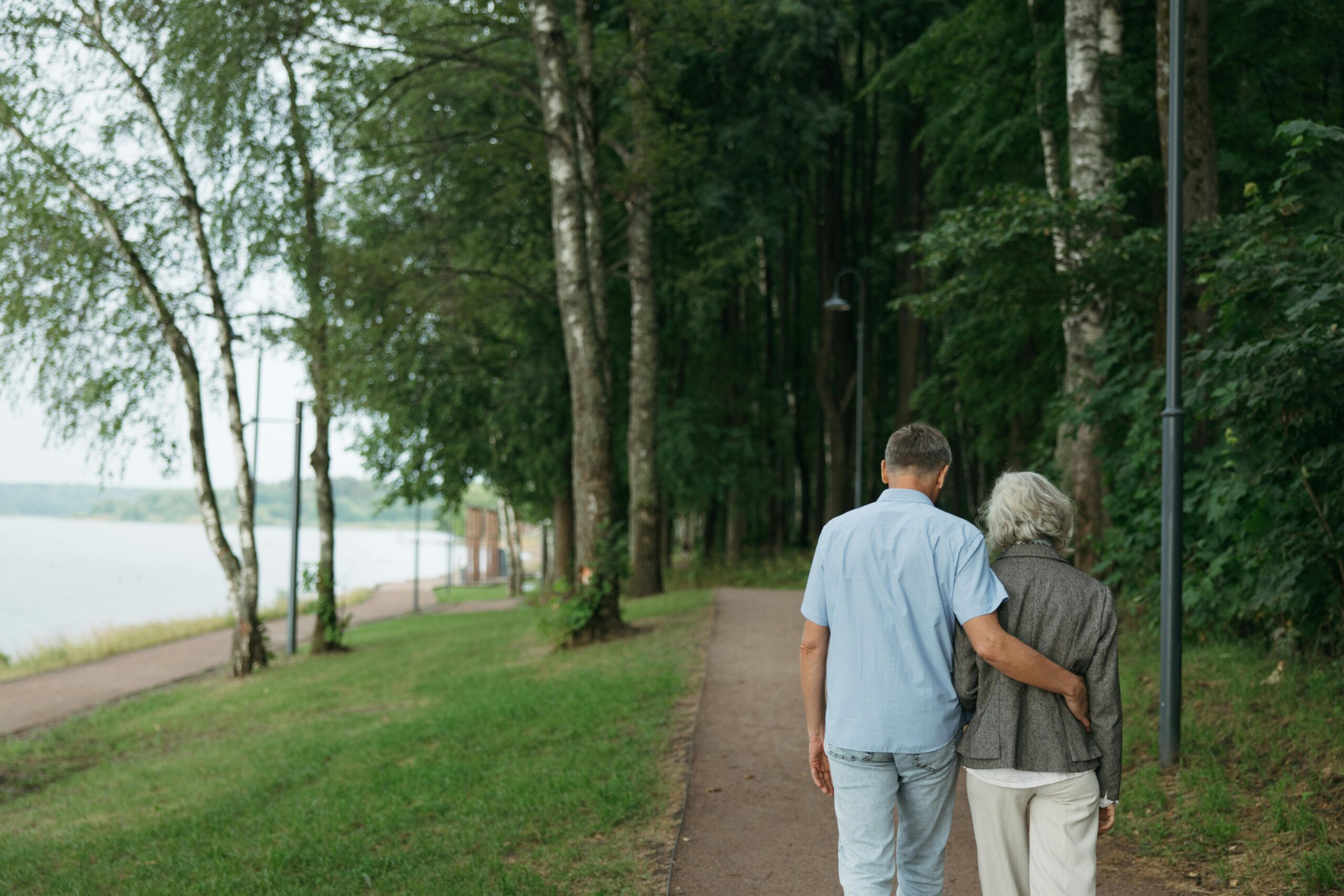 Couple walking together